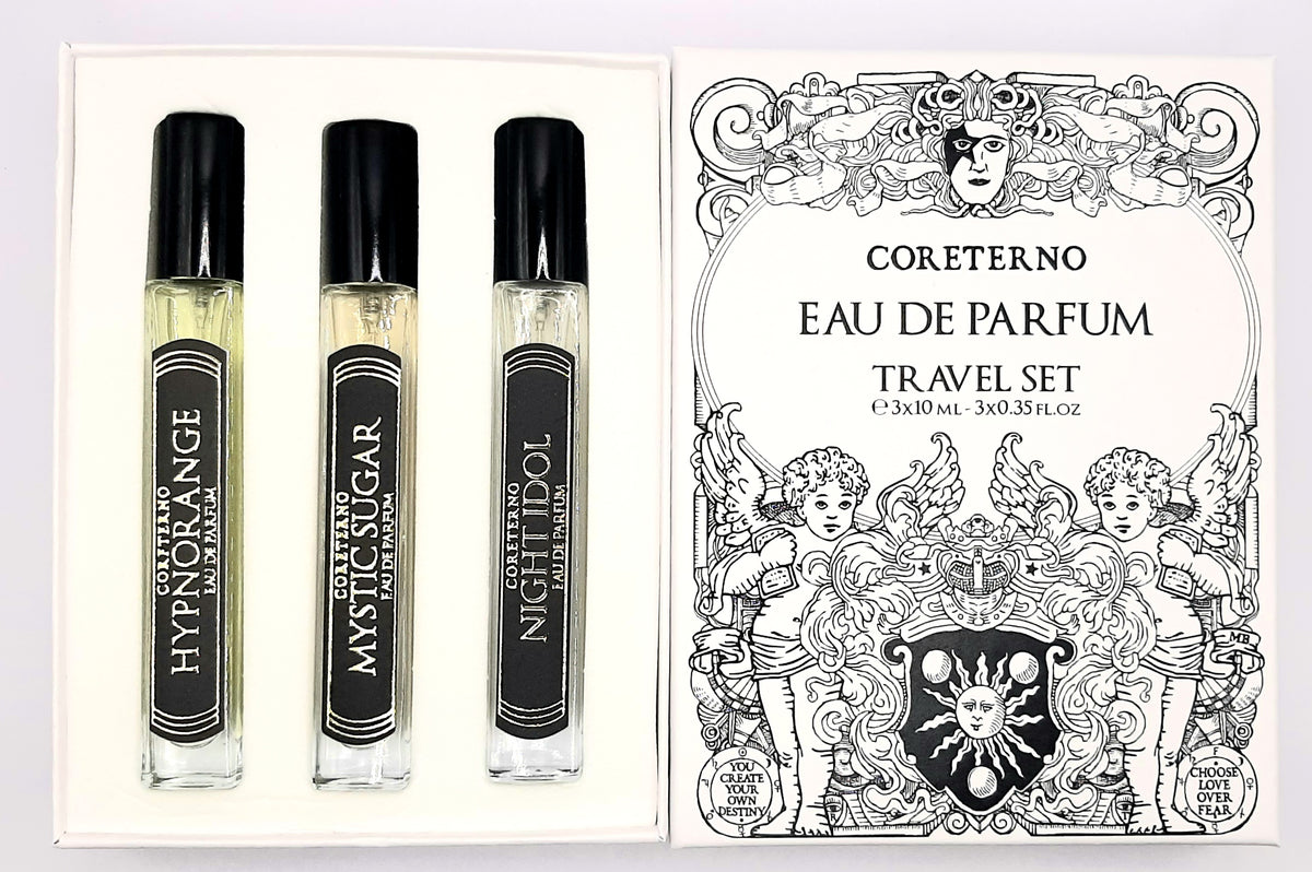 Coreterno Perfumes Coreterno Travel set - 3 x 10 ml - Eau de Parfum – Kaisa's Perfume ...